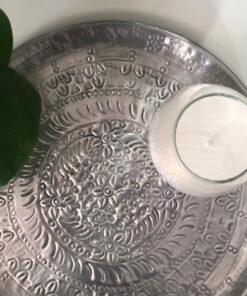 BANDEJA MANDALA CHAPA SILVER