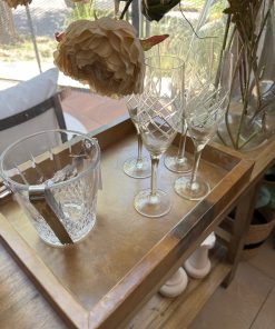 6 Copas o vasos cristal tallados